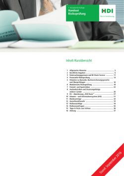 Handout Risikopr&uuml;fung