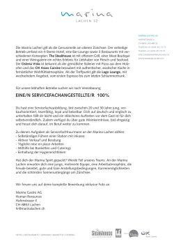 eine/n servicefachangestellte/r 100%