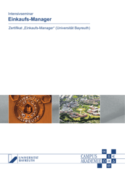 Informationsbroschüre - Campus-Akademie