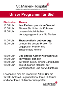 Ihre Facharztpraxis im Veedel - St. Marien