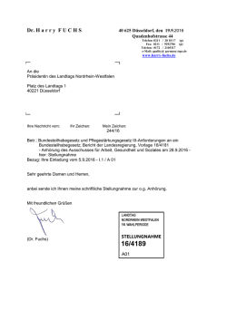 Dr. H arry FUCHS - Landtag NRW