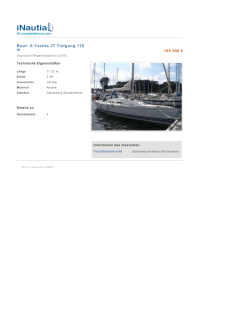 Boot: X-Yachts 37 Tiefgang 170 m
