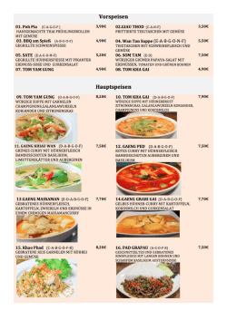 Hier finden Sie die Speisekarte!