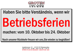 Haben Sie bitte Verst&auml;ndnis, wenn wir