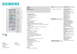 Siemens GS24VVW31 Stand-Gefrierschrank Vorgänger
