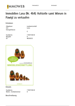 Hofstelle samt Wiesen in Pawigl zu verkaufen