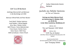 Tura09 - Kultur-Historischer Verein Borbeck eV