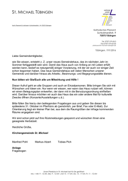 ein Anschreiben - Katholische Kirchengemeinde St. Michael