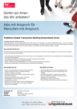 D&uuml;rfen wir Ihnen das Wir anbieten? Jobs mit Anspruch f&uuml;r