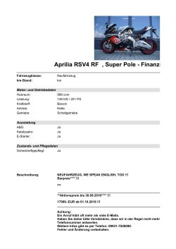 Detailansicht Aprilia RSV4 RF €,€Super Pole
