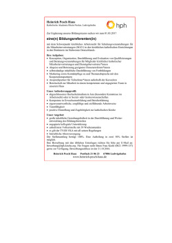 eine(n) Bildungsreferenten(in)