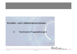 Kunden- und Lieferantenprozesse