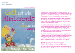 Fiire mit de Chliine - Reformierte Kirche Wollishofen