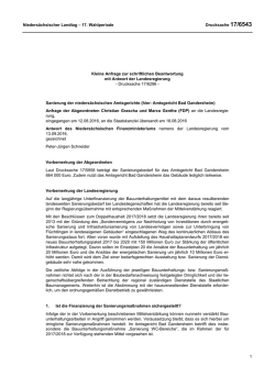Drucksachen allgemein - Nieders&auml;chsischer Landtag