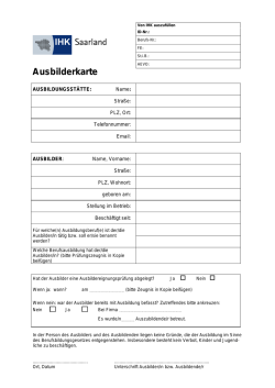Ausbilderkarte