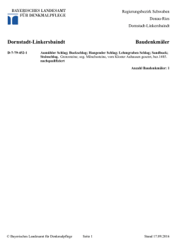 Dornstadt-Linkersbaindt Baudenkm&auml;ler