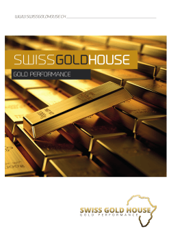 Geschäftsprospekt - Swiss Gold House