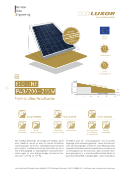 ECO LINE P48/200 &ndash; 215 W
