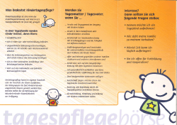 Page 1 Was bedeutet Kindertagespflege? Werden Sie ſie eSSE