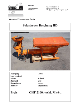 Salzstreuer Boschung HD Preis CHF 2100.- exkl. MwSt.