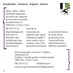 Graub&uuml;nden - Grischun - Grigioni