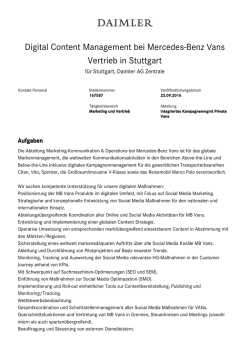 Digital Content Management bei Mercedes-Benz Vans