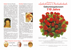 Herbstkonzert anl&auml;&szlig;lich der 110-Jahrfeier