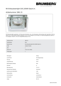 NV-Einbaudownlight GX5,3/50W Glas/ni.m