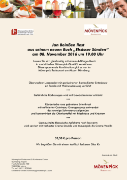 Informationen und zum Men&uuml;
