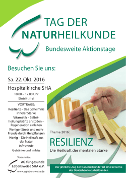 tag der naturheilkunde - Deutscher Naturheilbund eV