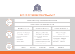 DER ECKPFEILER GESCHÄFTSANSATZ