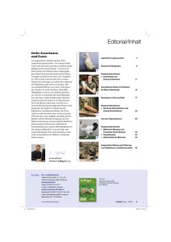 Editorial/Inhalt - gefluegelzeitung.de