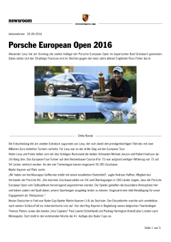 Porsche European Open 2016