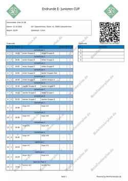 Druckansicht - MeinTurnierplan.de