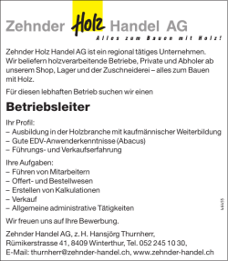 Inserat lesen - SchreinerZeitung