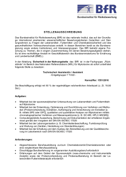Kzf.: 1551 - Technische/r Assistentin/Assistent in der Abteilung