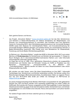 Informationen - Simulierte Welten