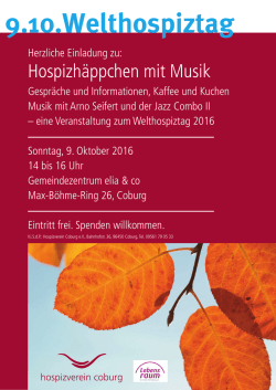 Hospizhäppchen mit Musik