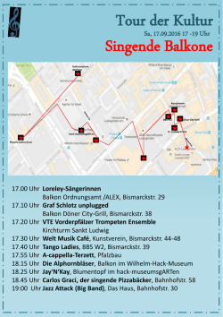 Tour der Kultur Singende Balkone