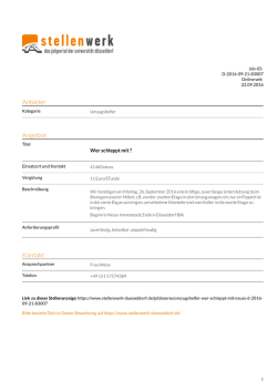 PDF - Stellenwerk Düsseldorf