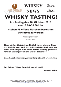 whisky tasting! - Malt