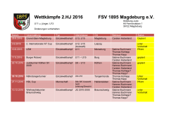 Wettkampfplan 2. HJ 2016 (U11, U13)
