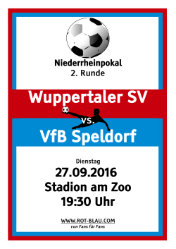 Wuppertaler SV VfB Speldorf - Rot