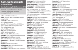 Gottesdienstplan