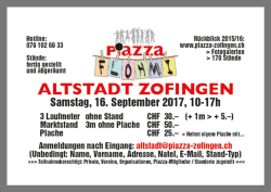 Samstag, 16. September 2017 10.00 – 17.00 Uhr