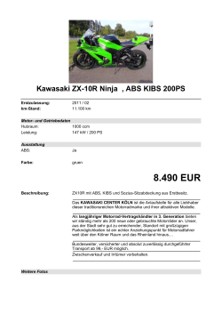 Detailansicht Kawasaki ZX-10R Ninja €,€ABS KIBS