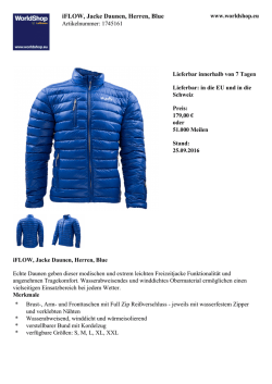iFLOW, Jacke Daunen, Herren, Blue