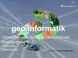 Geoinformatik - Umweltwissenschaften