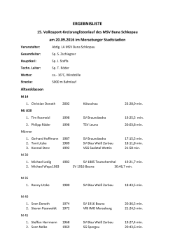 ERGEBNISLISTE - LG Merseburg