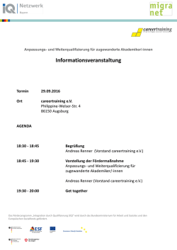 Informationsveranstaltung